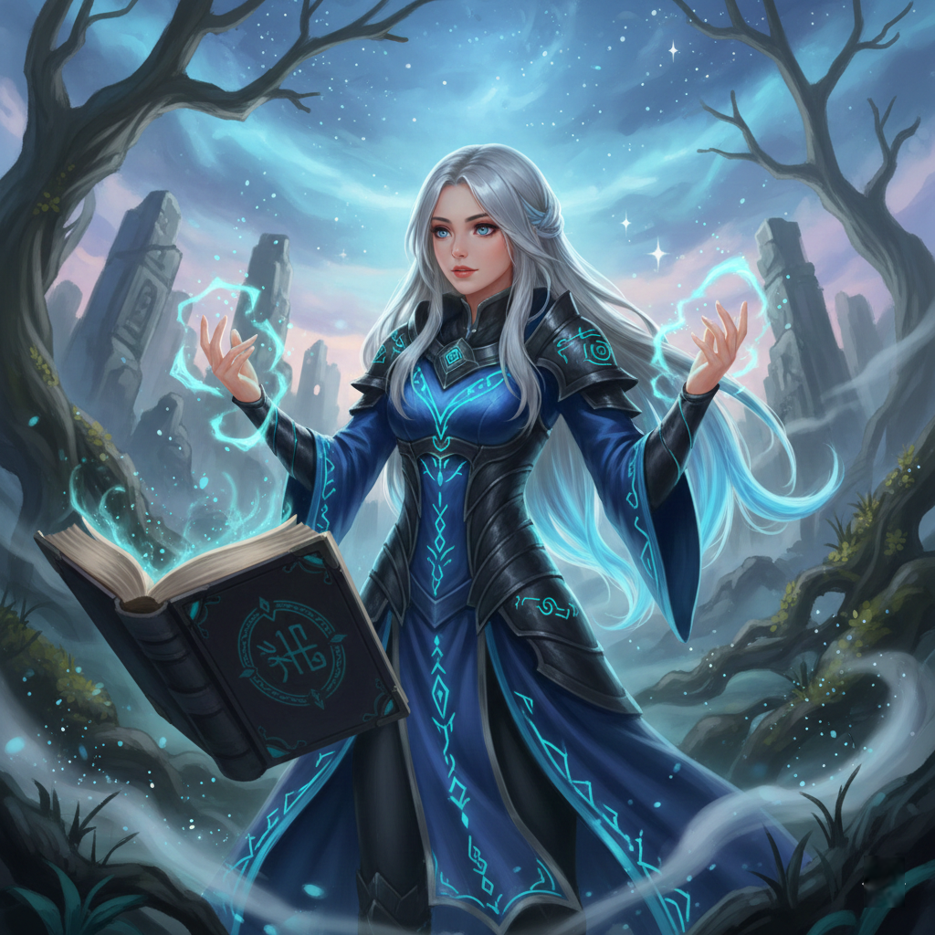 anime ai portrait - fantasy mage from photo