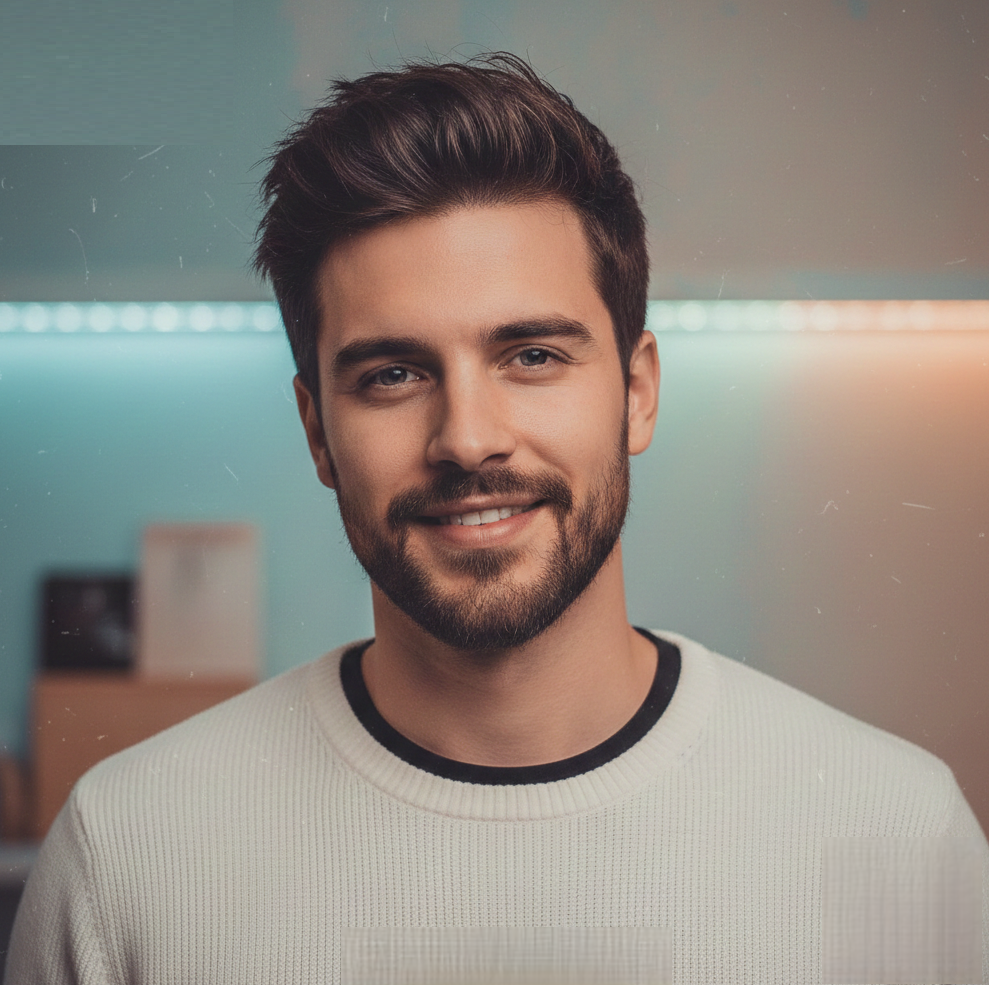 Stylish Instagram DP generated with AI, aesthetic lighting